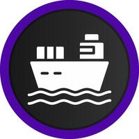 cargaison navire Créatif icône conception vecteur