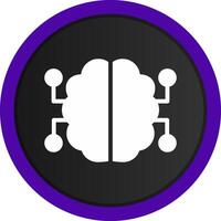 les neurones circuit Créatif icône conception vecteur