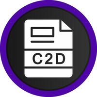 c2d Créatif icône conception vecteur
