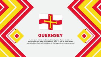 Guernesey drapeau abstrait Contexte conception modèle. Guernesey indépendance journée bannière fond d'écran vecteur illustration. Guernesey conception
