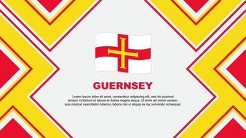 Guernesey drapeau abstrait Contexte conception modèle. Guernesey indépendance journée bannière fond d'écran vecteur illustration. Guernesey vecteur