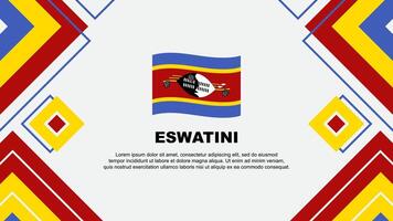 eswatini drapeau abstrait Contexte conception modèle. eswatini indépendance journée bannière fond d'écran vecteur illustration. eswatini Contexte