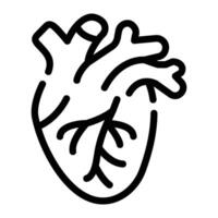 cœur ligne icône Contexte blanc vecteur