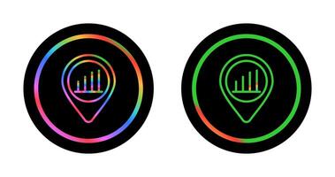 emplacement analytique vecteur icône