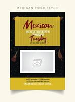 mexicain nourriture prospectus modèle conception vecteur