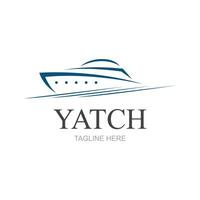 vecteur voile bateau yacht logo vecteur illustration isolé sur blanche. yacht club logotype