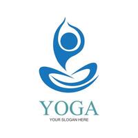 illustration vecteur graphique de yoga logo et symbole parfait pour magasin marques, les thermes, aptitude, santé, etc