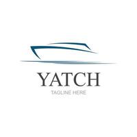 vecteur voile bateau yacht logo vecteur illustration isolé sur blanche. yacht club logotype