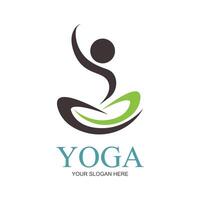 illustration vecteur graphique de yoga logo et symbole parfait pour magasin marques, les thermes, aptitude, santé, etc