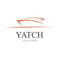 vecteur voile bateau yacht logo vecteur illustration isolé sur blanche. yacht club logotype