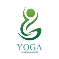 illustration vecteur graphique de yoga logo et symbole parfait pour magasin marques, les thermes, aptitude, santé, etc