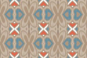 tissu ikat modèle sans couture géométrique broderie traditionnelle ethnique style.design pour le fond, tapis, tapis, sarong, vêtements, illustration vectorielle. vecteur