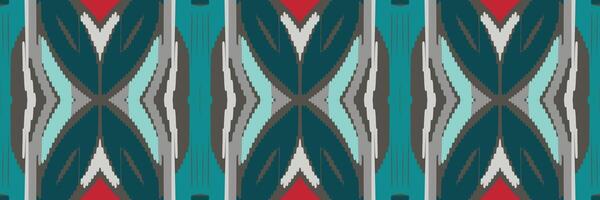 motif ethnique de broderie géométrique abstraite ikat. tapis en tissu aztèque ornement mandala chevron décoration textile papier peint. fond de vecteur traditionnel de dinde ethnique indigène boho tribal