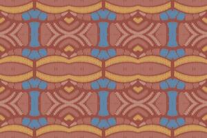 motif ethnique de broderie géométrique abstraite ikat. tapis en tissu aztèque ornement mandala chevron décoration textile papier peint. fond de vecteur traditionnel de dinde ethnique indigène boho tribal