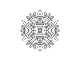 mandala. décoratif élément, fleur, ornement. vecteur illustration.