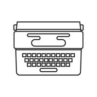 machine à écrire icône vecteur