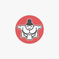 sumo mascotte logo vecteur