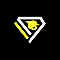 logo conception graphique concept Créatif prime vecteur signe unique Stock abstrait ligne diamant avec vite base-ball casque. en relation à sport élite monogramme