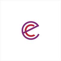 initiale lettre ce ou ec logo vecteur logo conception