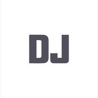 dj et jd lettre logo conception .dj,jd initiale basé alphabet icône logo conception vecteur