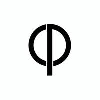 lettre cp logo icône conception modèle éléments vecteur