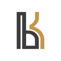 initiale lettre bk logo ou Ko logo vecteur conception modèle