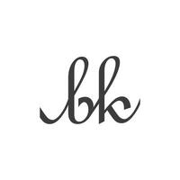 initiale lettre bk logo ou Ko logo vecteur conception modèle