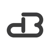 initiale lettre bd logo ou db logo vecteur conception modèle