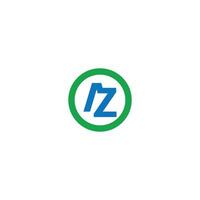 initiale lettre az ou za logo conception modèle vecteur