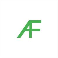 initiale lettre un F ou FA logo conception modèle vecteur