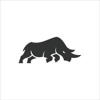 animal rhinocéros logo conception modèle vecteur