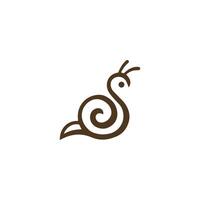 escargot logo vecteur conception modèle