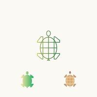 tortue conception logo vecteur. tortue animal vecteur