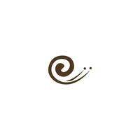 escargot logo vecteur conception modèle