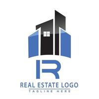 ir réel biens logo conception maison logo Stock vecteur. vecteur