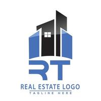 rt réel biens logo conception maison logo Stock vecteur. vecteur