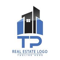 tp réel biens logo conception maison logo Stock vecteur. vecteur