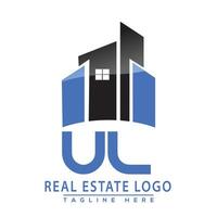 ul réel biens logo conception maison logo Stock vecteur. vecteur