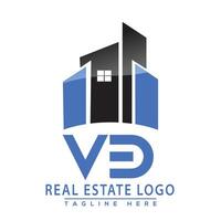 vb réel biens logo conception maison logo Stock vecteur. vecteur