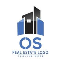 os réel biens logo conception maison logo Stock vecteur. vecteur