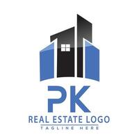 paquet réel biens logo conception maison logo Stock vecteur. vecteur