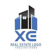 xe réel biens logo conception maison logo Stock vecteur. vecteur