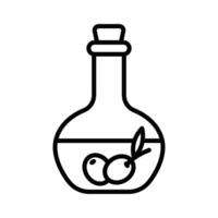 olive pétrole icône vecteur conception modèle dans blanc Contexte