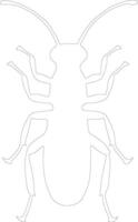 termite contour silhouette vecteur