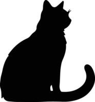 australien brouillard chat noir silhouette vecteur