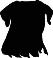 bullmastiff silhouette portrait vecteur