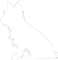 australien terrier contour silhouette vecteur