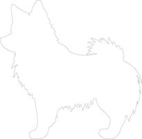 suédois vallhund contour silhouette vecteur