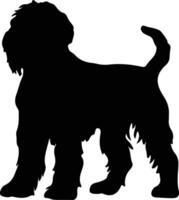 noir russe terrier noir silhouette vecteur