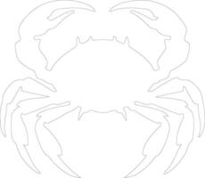 ermite Crabe contour silhouette vecteur